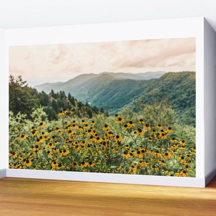 Smoky Mountains Wildflower Nature Photography Wall Mural Gallery Image 2