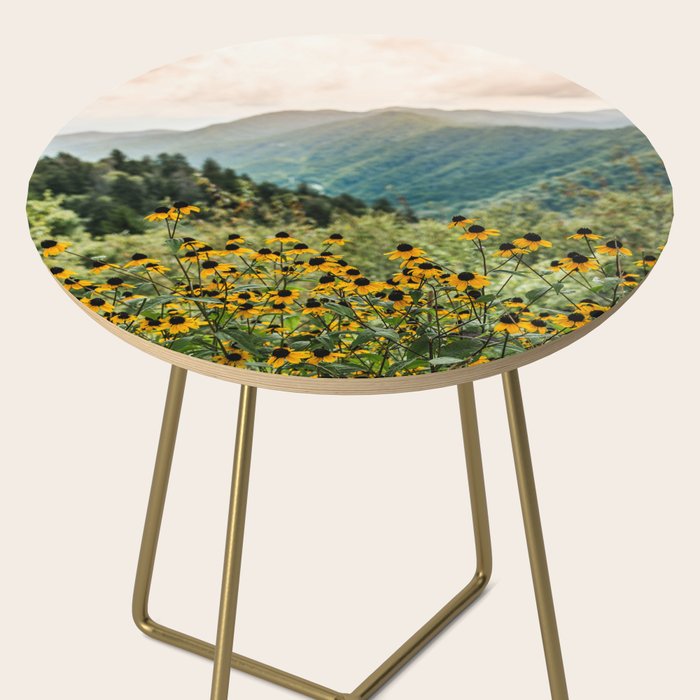 Smoky Mountains Wildflower Nature Photography Side Table Gallery Image 2