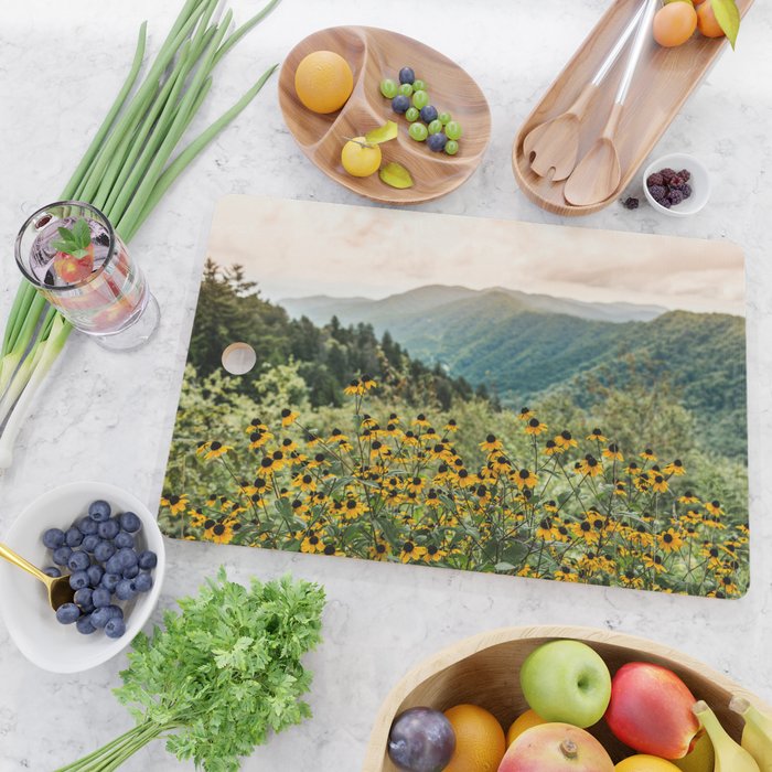 Smoky Mountains Wildflower Nature Photography Cutting Board Gallery Image 2