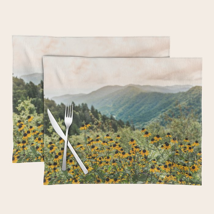 Smoky Mountains Wildflower Nature Photography Placemat Gallery Image 1