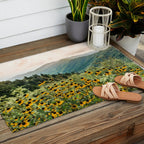 Smoky Mountains Wildflower Nature Photography Outdoor Rug Gallery Image 2