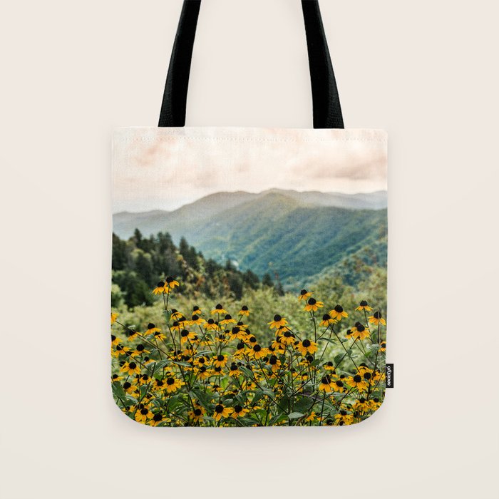 Smoky Mountains Wildflower Nature Photography Tote Bag Gallery Image 1