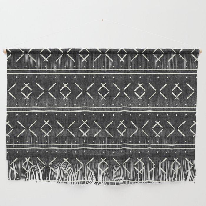 mud cloth stitch - onyx Wall Hanging Gallery Image 1