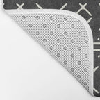 mud cloth stitch - onyx Bath Mat Gallery Image 2