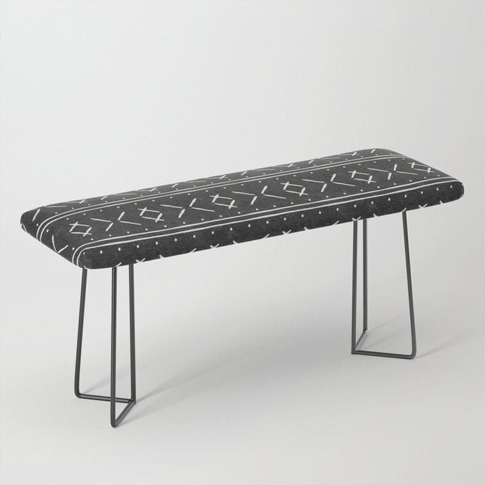 mud cloth stitch - onyx Bench Gallery Image 1