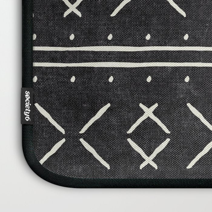 mud cloth stitch - onyx Laptop Sleeve Gallery Image 3