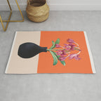 Flowers in Black Vase 4 Rug Gallery Image 1