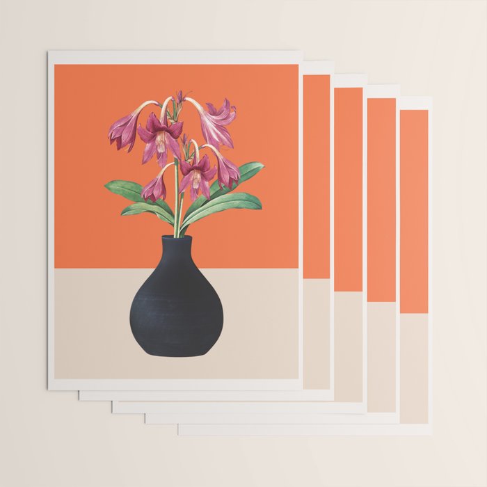 Flowers in Black Vase 4 Wrapping Paper Gallery Image 3