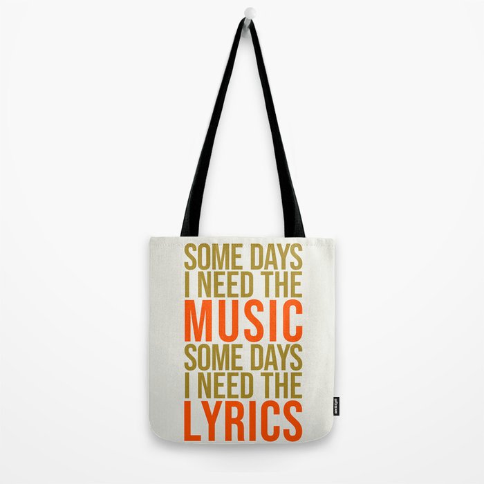 Some Days I Need The Music Tote Bag Gallery Image 2