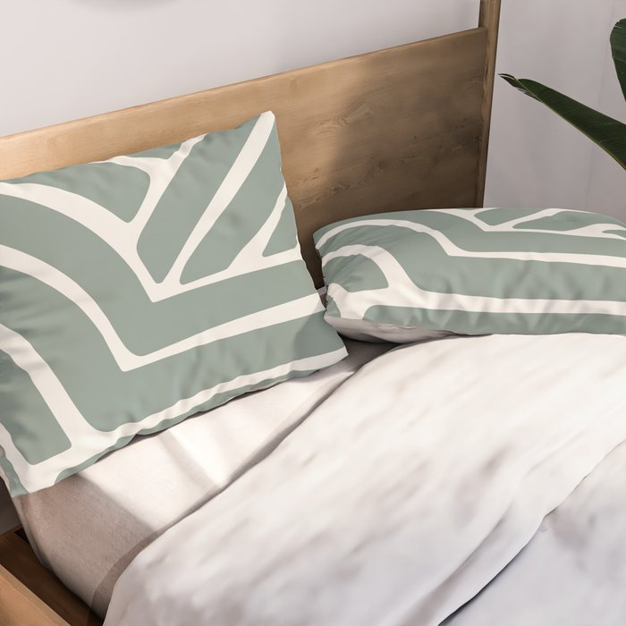 Abstract Stripes LXV Pillow Sham Gallery Image 2
