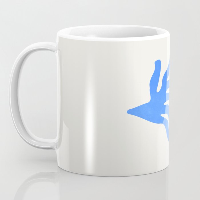Jazz Blue Leaf: Matisse Series 02 | Mid-Century Edition Coffee Mug Gallery Image 3