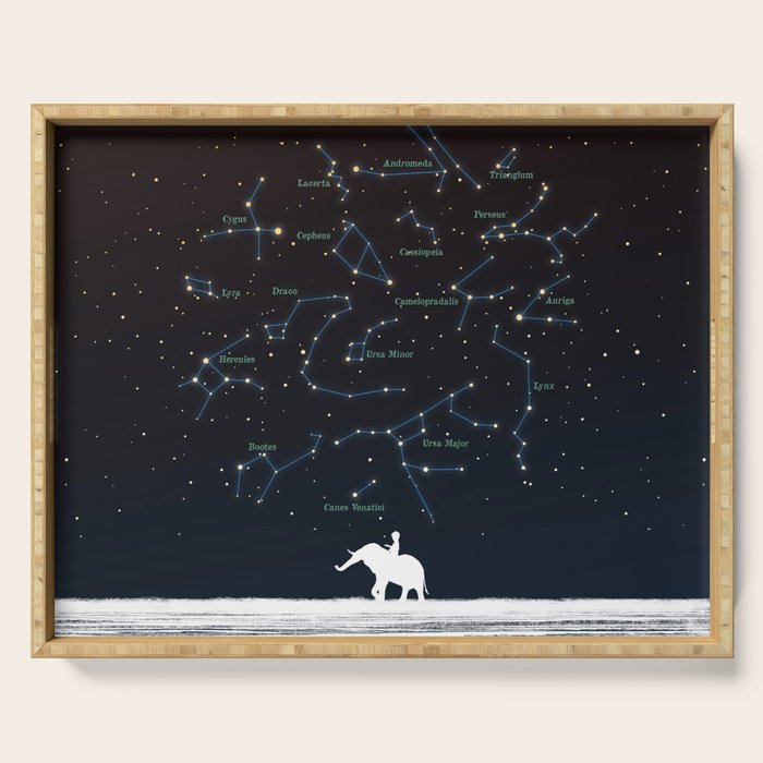 Falling star constellation Serving Tray Gallery Image 1