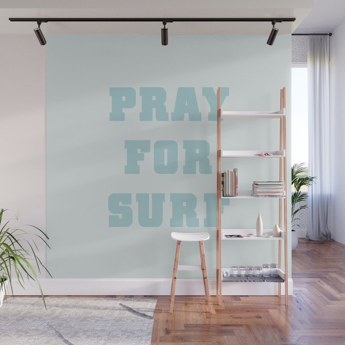 Pray For Surf Wall Mural Gallery Image 1