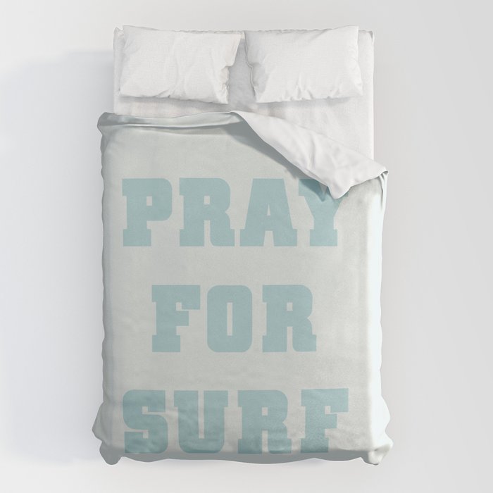 Pray For Surf Duvet Cover Gallery Image 1