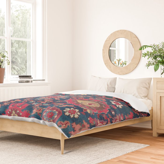 Garahgozloo Hamadan West Persian Rug Fragment Duvet Cover Gallery Image 2