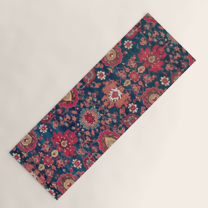 Garahgozloo Hamadan West Persian Rug Fragment Yoga Mat Gallery Image 1