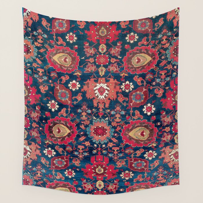 Garahgozloo Hamadan West Persian Rug Fragment Wall Tapestry Gallery Image 1