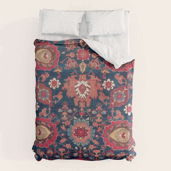 Garahgozloo Hamadan West Persian Rug Fragment Duvet Cover Gallery Image 1