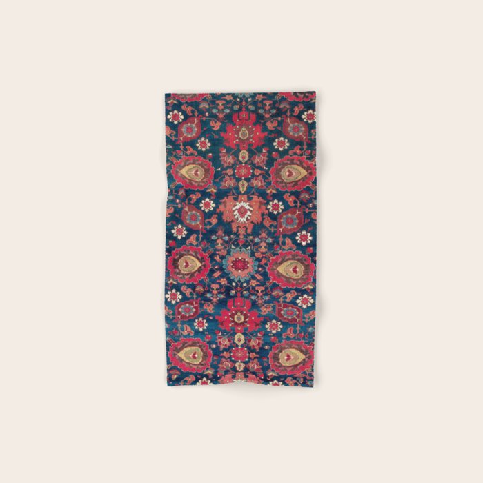 Garahgozloo Hamadan West Persian Rug Fragment Bath Towel Gallery Image 1