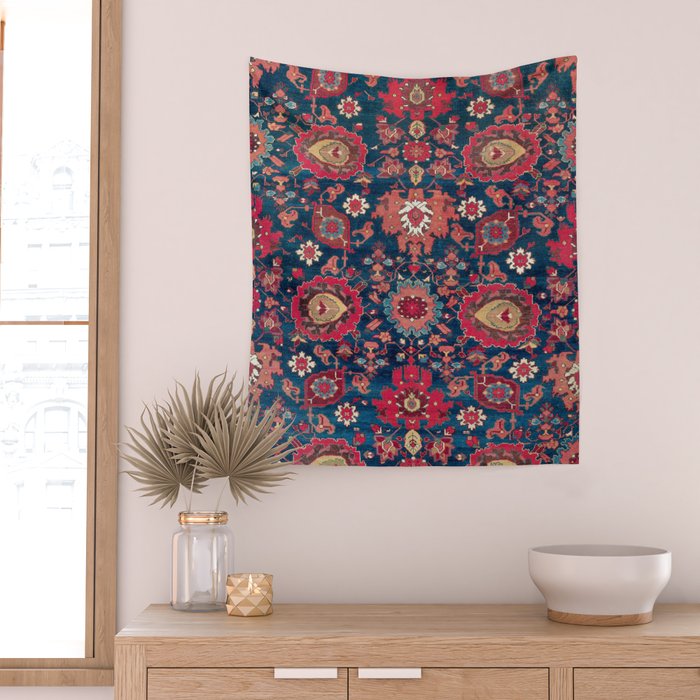 Garahgozloo Hamadan West Persian Rug Fragment Wall Tapestry Gallery Image 2