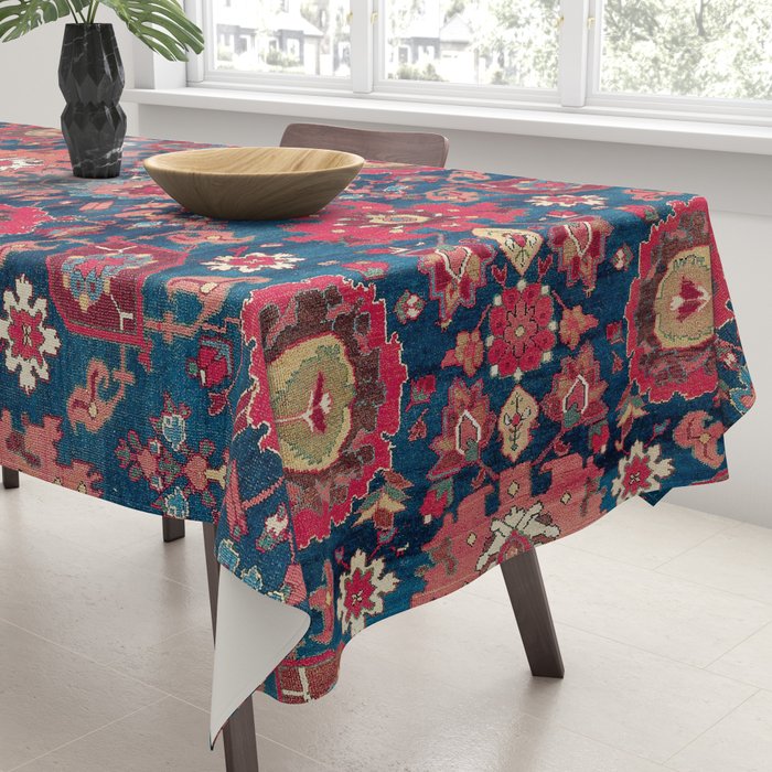 Garahgozloo Hamadan West Persian Rug Fragment Tablecloth Gallery Image 3