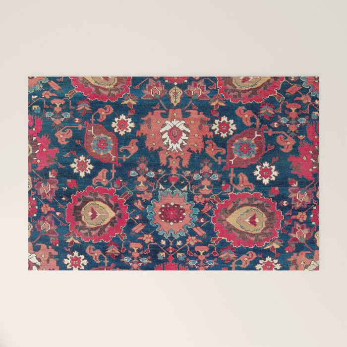 Garahgozloo Hamadan West Persian Rug Fragment Welcome Mat Gallery Image 1