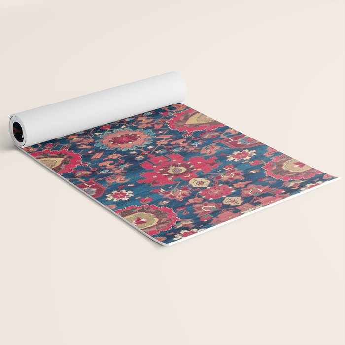 Garahgozloo Hamadan West Persian Rug Fragment Yoga Mat Gallery Image 2