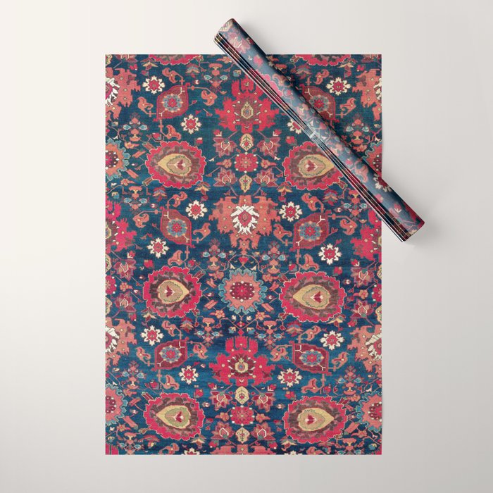 Garahgozloo Hamadan West Persian Rug Fragment Wrapping Paper Gallery Image 1