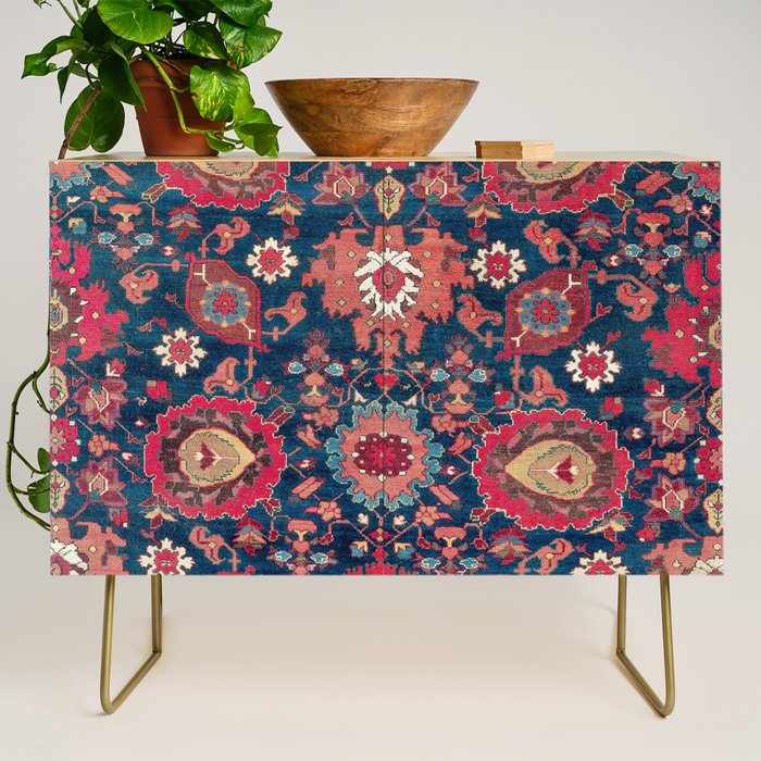 Garahgozloo Hamadan West Persian Rug Fragment Credenza Gallery Image 1