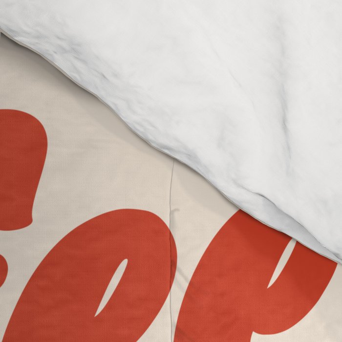 Coffee Club - Croissant and Espresso Illustration Comforter Gallery Image 4