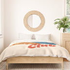 Coffee Club - Croissant and Espresso Illustration Duvet Cover Gallery Image 3