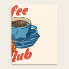 Coffee Club - Croissant and Espresso Illustration Notebook Gallery Image 4