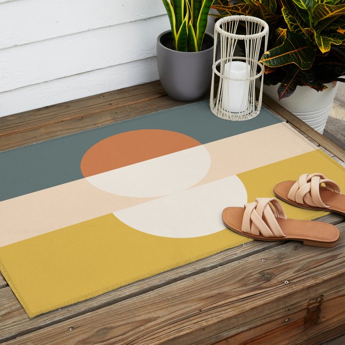 Abstract Geometric 02 Outdoor Rug Gallery Image 2