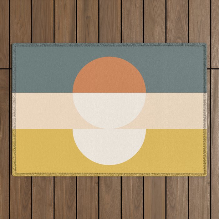 Abstract Geometric 02 Outdoor Rug Gallery Image 1
