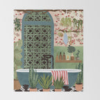 Night bath Throw Blanket Gallery Image 2