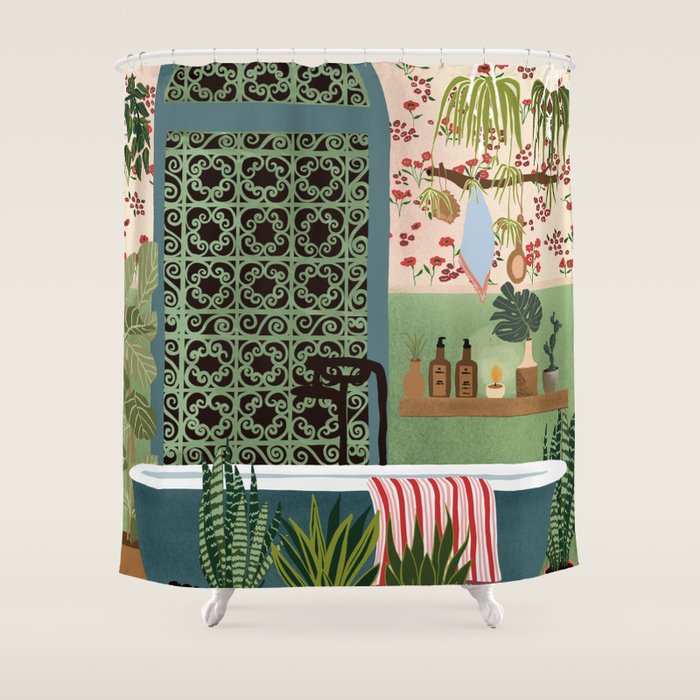 Night bath Shower Curtain Gallery Image 1