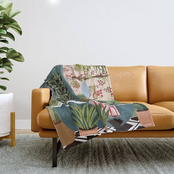 Night bath Throw Blanket Gallery Image 1