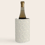 Diagonal Trailing Ditsy Floral - Cream Blue Wine Chiller Gallery Image 1