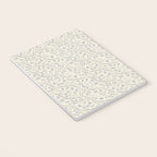Diagonal Trailing Ditsy Floral - Cream Blue Notebook Gallery Image 3