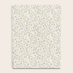Diagonal Trailing Ditsy Floral - Cream Blue Notebook Gallery Image 4