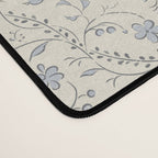 Diagonal Trailing Ditsy Floral - Cream Blue Desk Mat Gallery Image 4