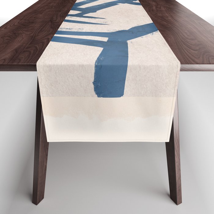Modern Abstract Art Face 19 Table Runner Gallery Image 1