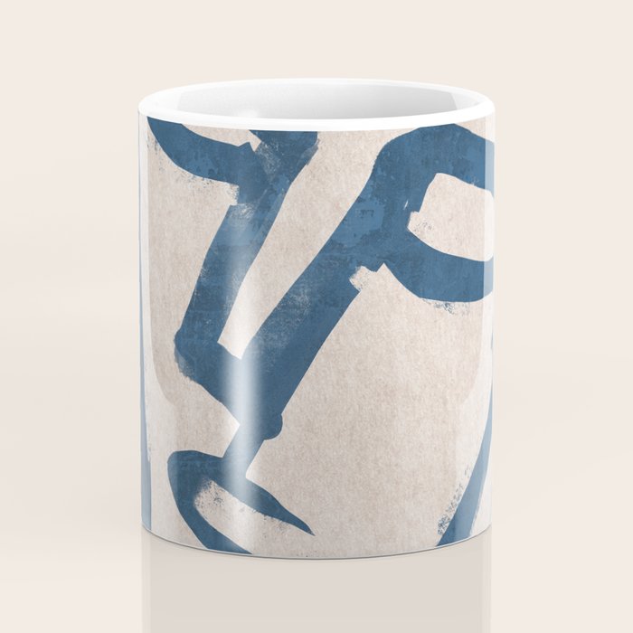 Modern Abstract Art Face 19 Coffee Mug Gallery Image 4