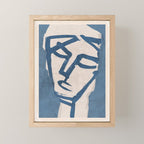 Modern Abstract Art Face 19 Mini Art Print Gallery Image 1