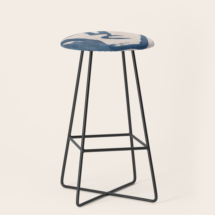 Modern Abstract Art Face 19 Stool Gallery Image 1