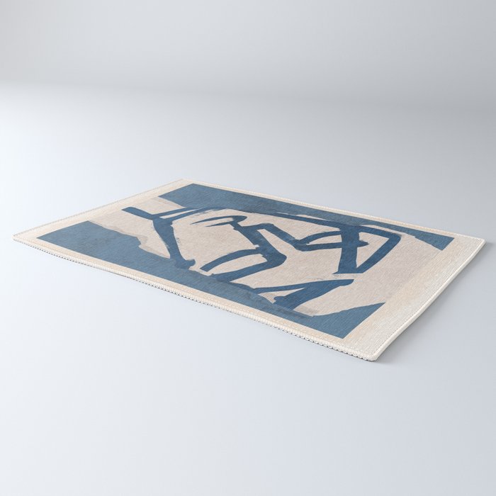 Modern Abstract Art Face 19 Rug Gallery Image 3