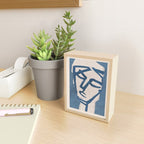 Modern Abstract Art Face 19 Mini Art Print Gallery Image 2