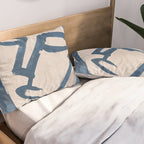 Modern Abstract Art Face 19 Pillow Sham Gallery Image 2