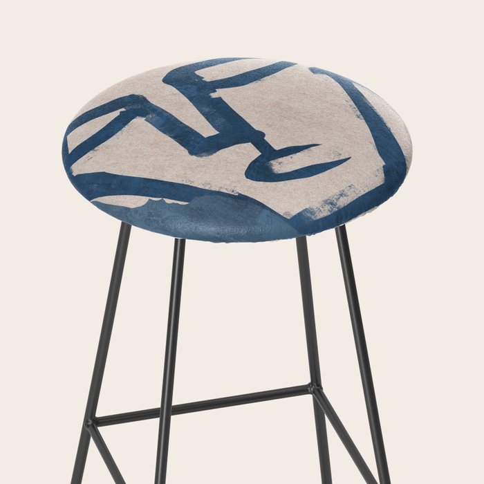 Modern Abstract Art Face 19 Stool Gallery Image 2