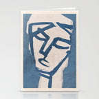 Modern Abstract Art Face 19 Stationery Card Gallery Image 2